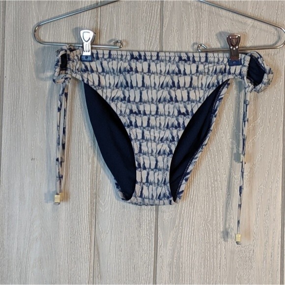 Jessica Simpson Blue Tie Dye Back Tie 2 PC Bikini EUC SZ L - Picture 4 of 11